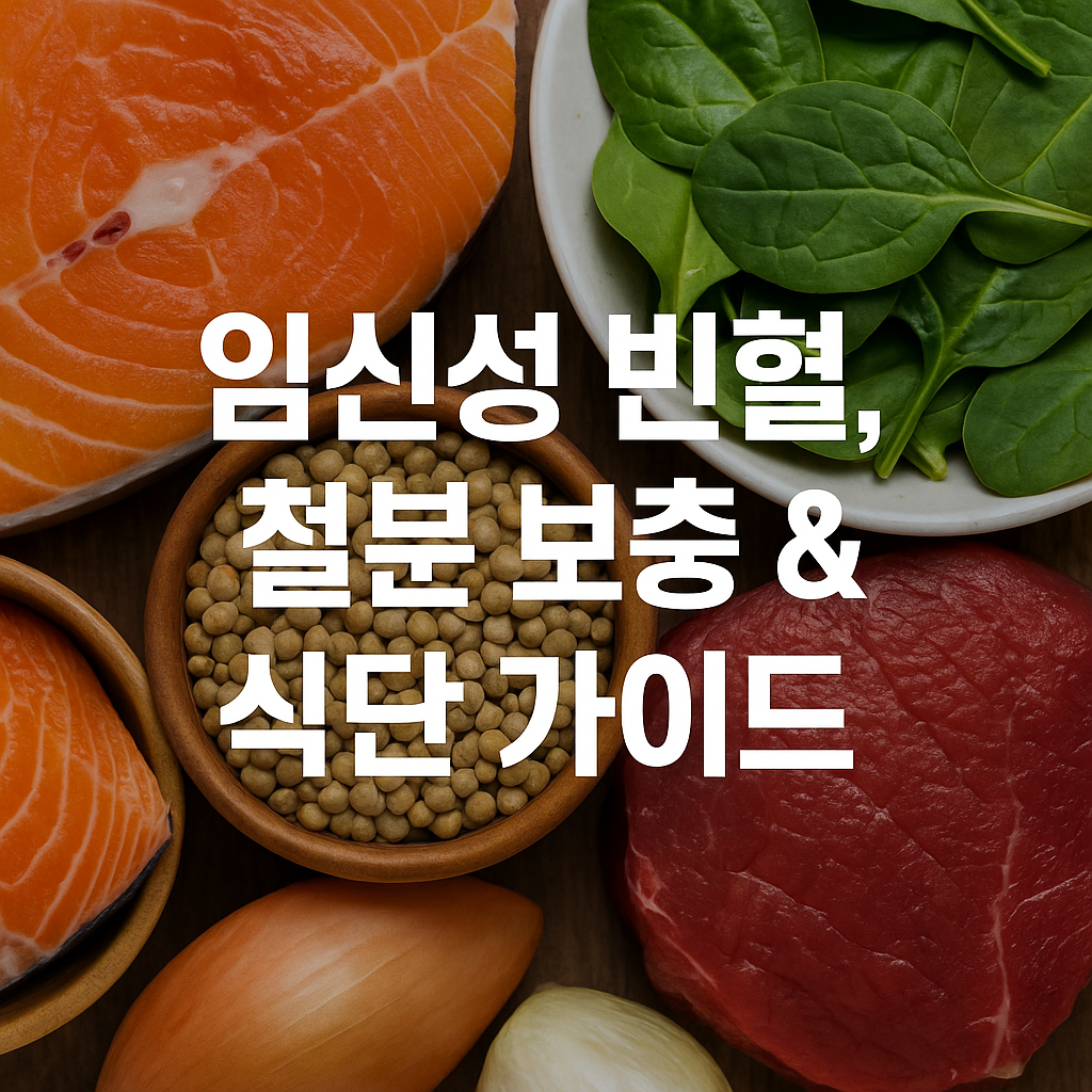 임신성 빈혈, 그냥 두면 위험! 철분 보충 & 식단 가이드
