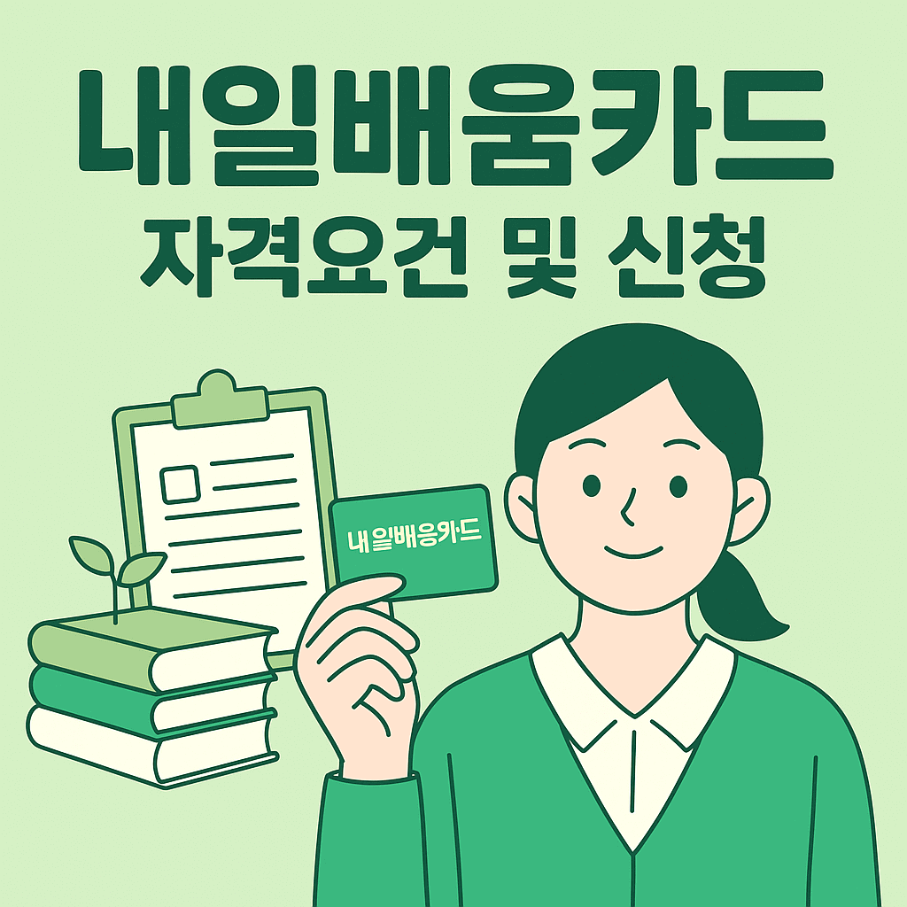 내일배움카드 신청자격 및 신청방법