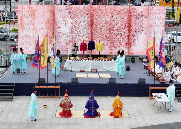 거북선축제 둑제 및 출정식 사진