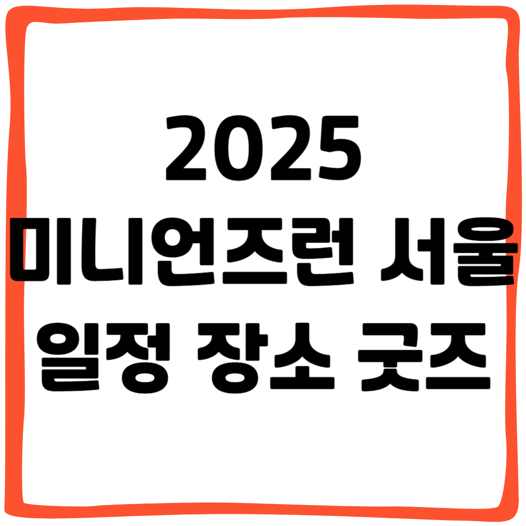 2025 미니언즈런 서울