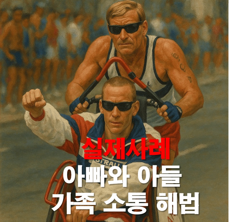 아빠와 아들 철인3종경기 감동 실화