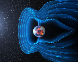 지구 자기장이 태양풍을 막아내는 자기권 구조
