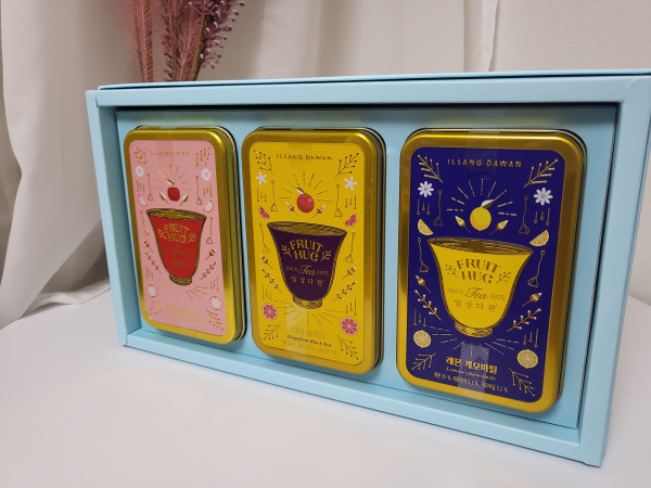 쌍계명차 일상다완 과일허그티캔 3입세트 개봉