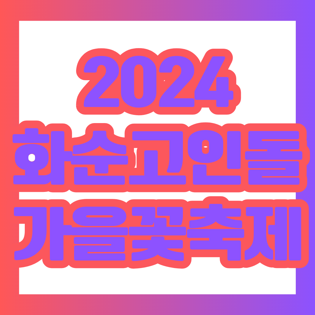 2024 화순 고인돌 가을꽃 축제 썸네일