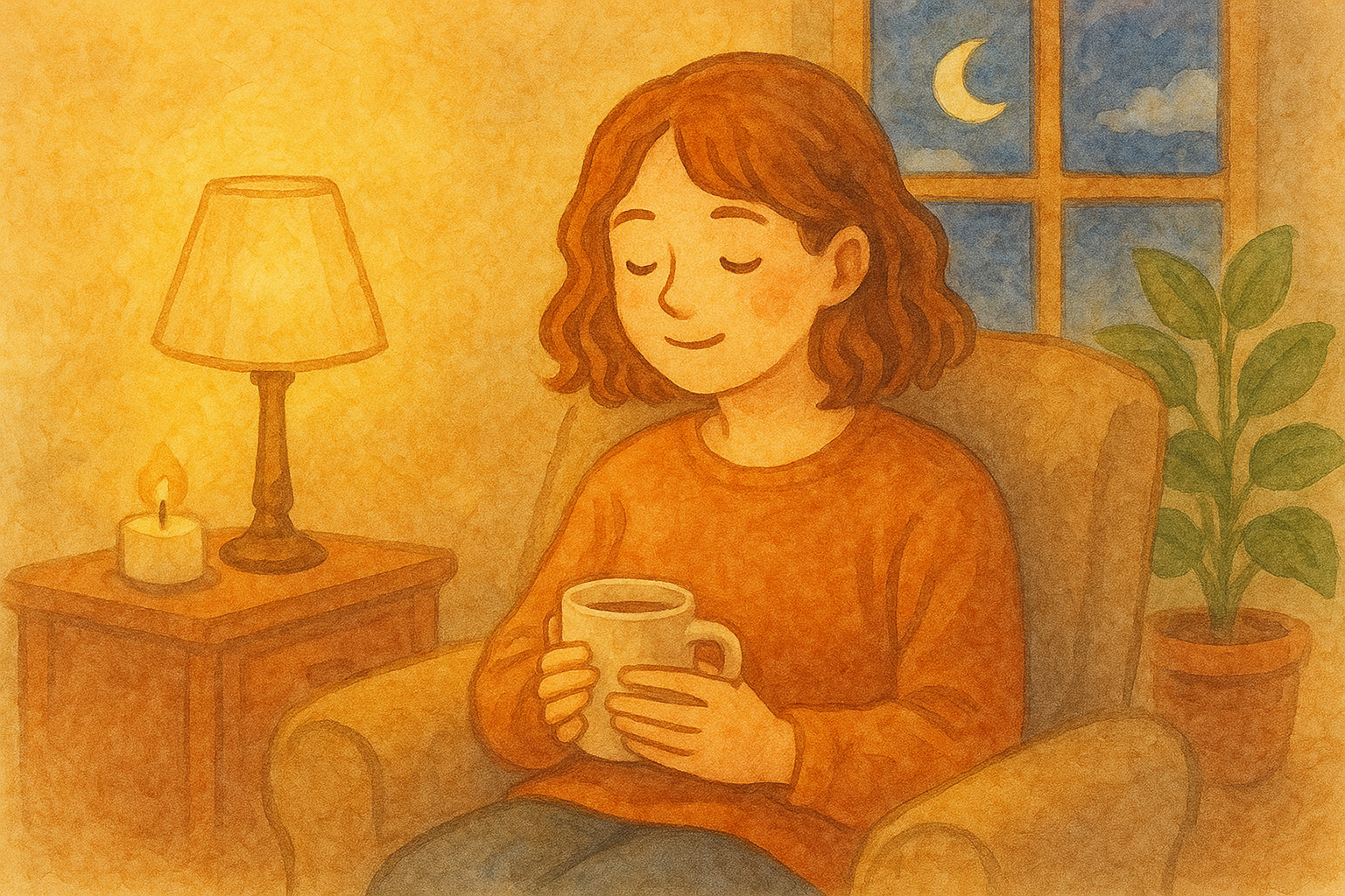 저녁의 아늑한 휴식