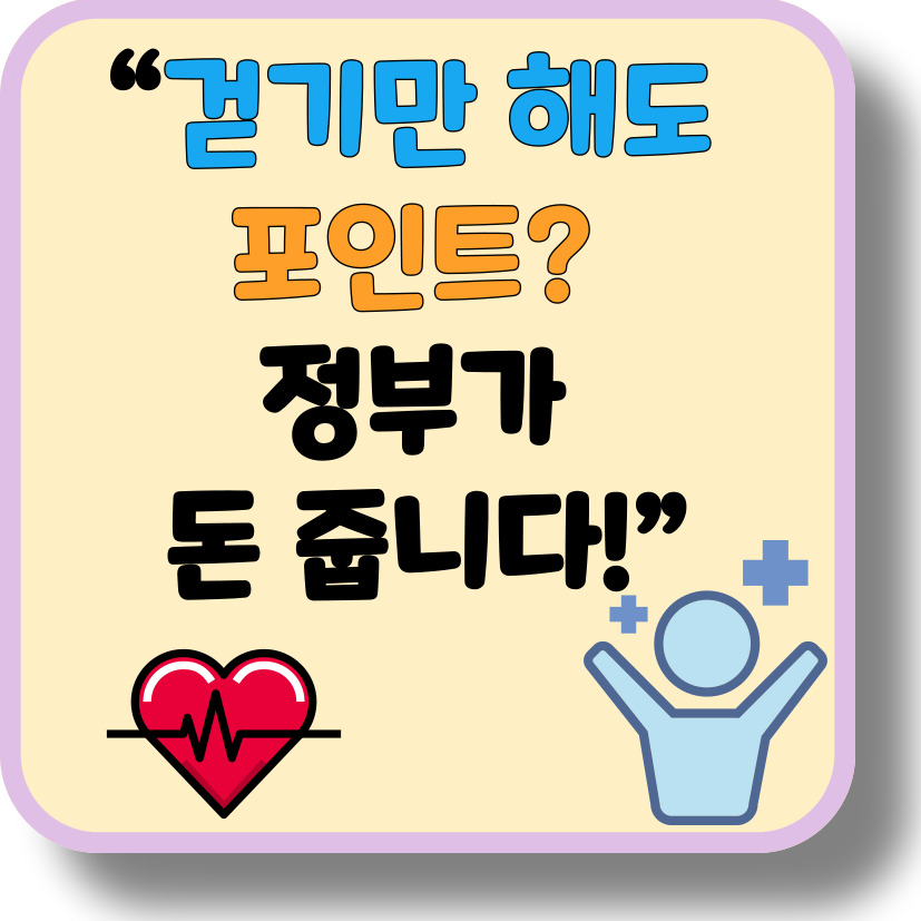 정부가 건강생활실천지원금제를 시행해요