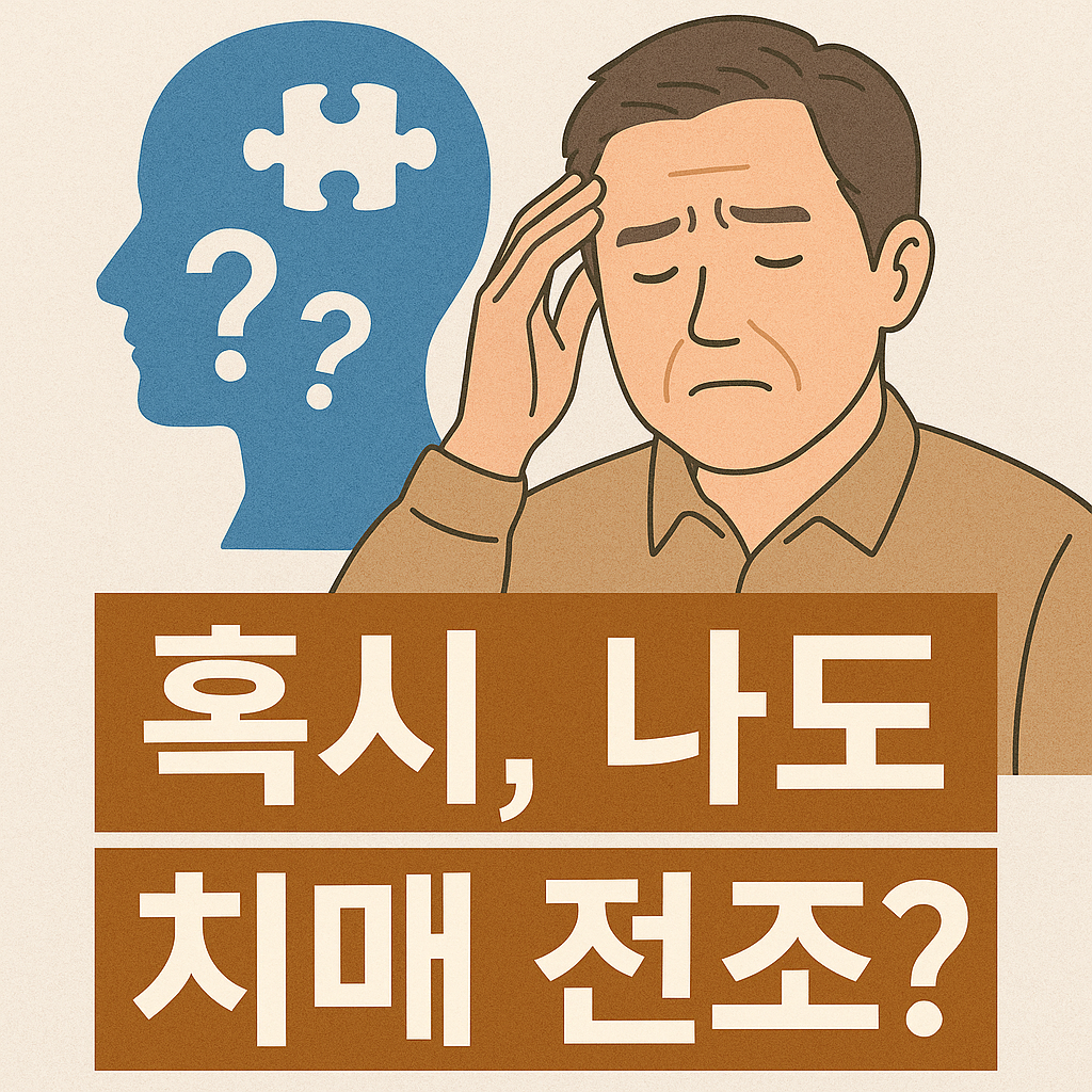 혹시 나도 치매 전조? 40~50대에게도 나타날 수 있는 초기 치매증상 7가지!