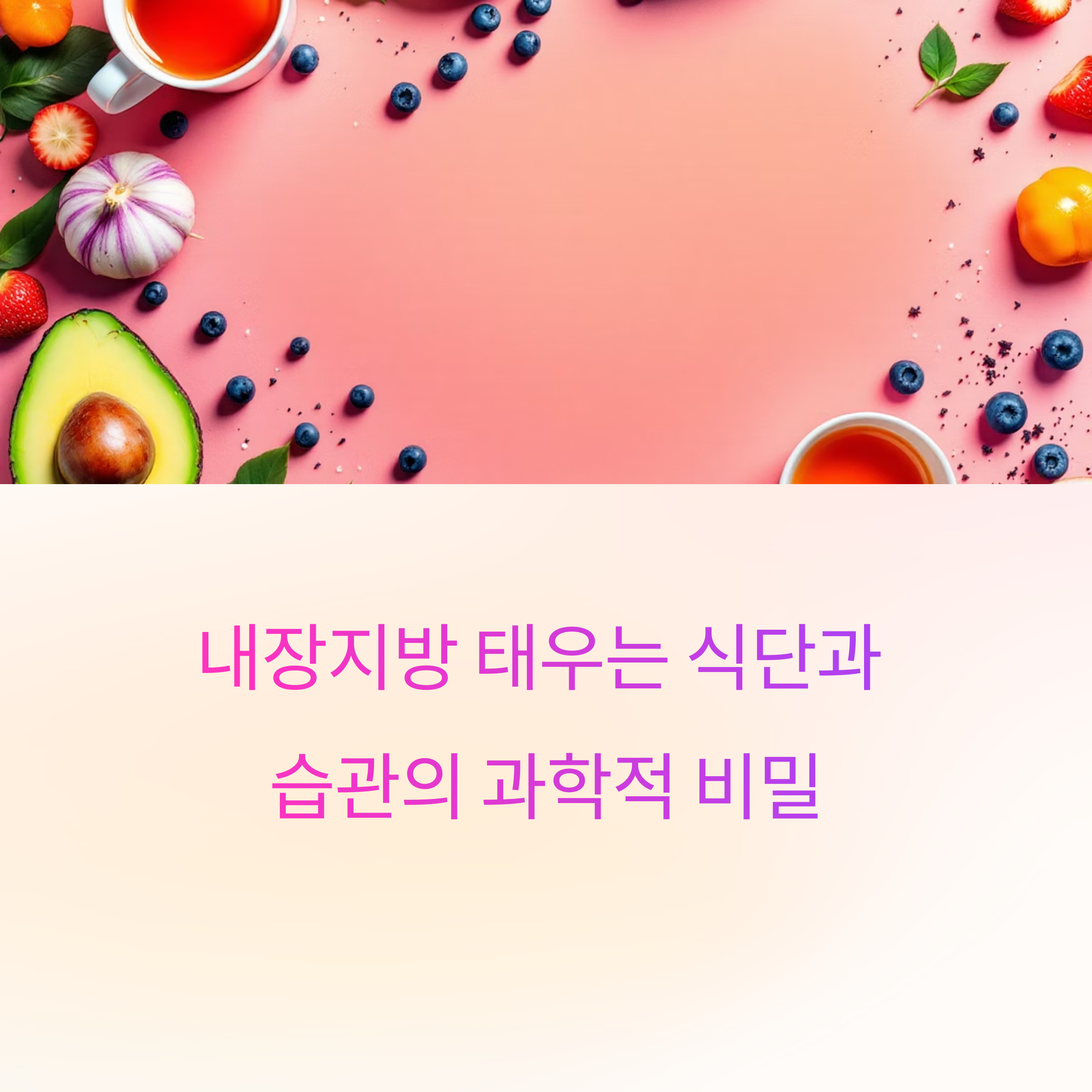 내장지방 태우는 식단과 습관의 과학적 비밀