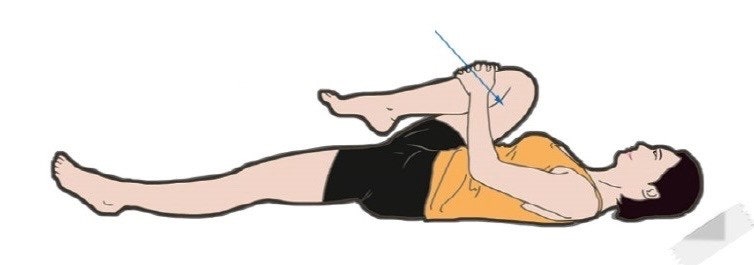 무릎당기기 관련 사진