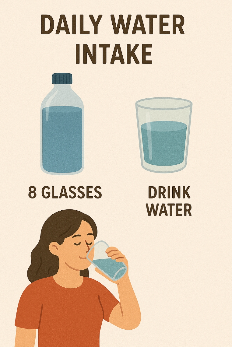 하루 권장 수분 섭취량과 물 마시는 습관