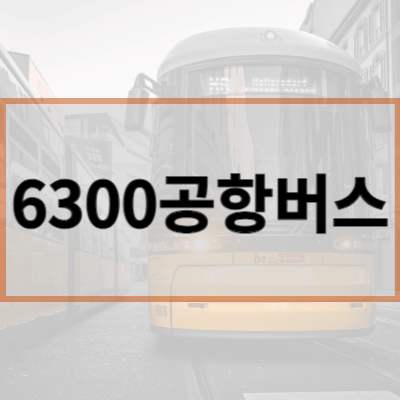 6300공항버스