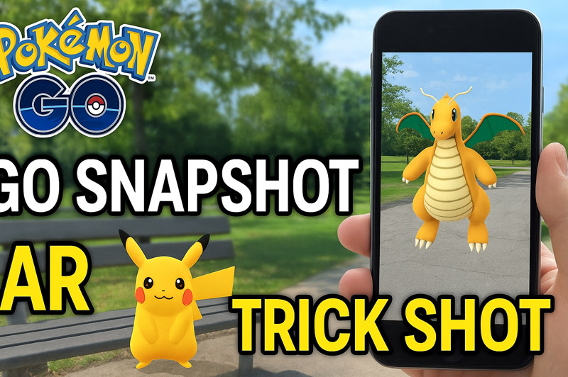 포켓몬고 GO Snapshot 기능 활용과 AR 트릭샷