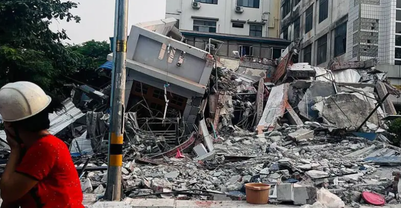 미얀마 지진 관련 이미지