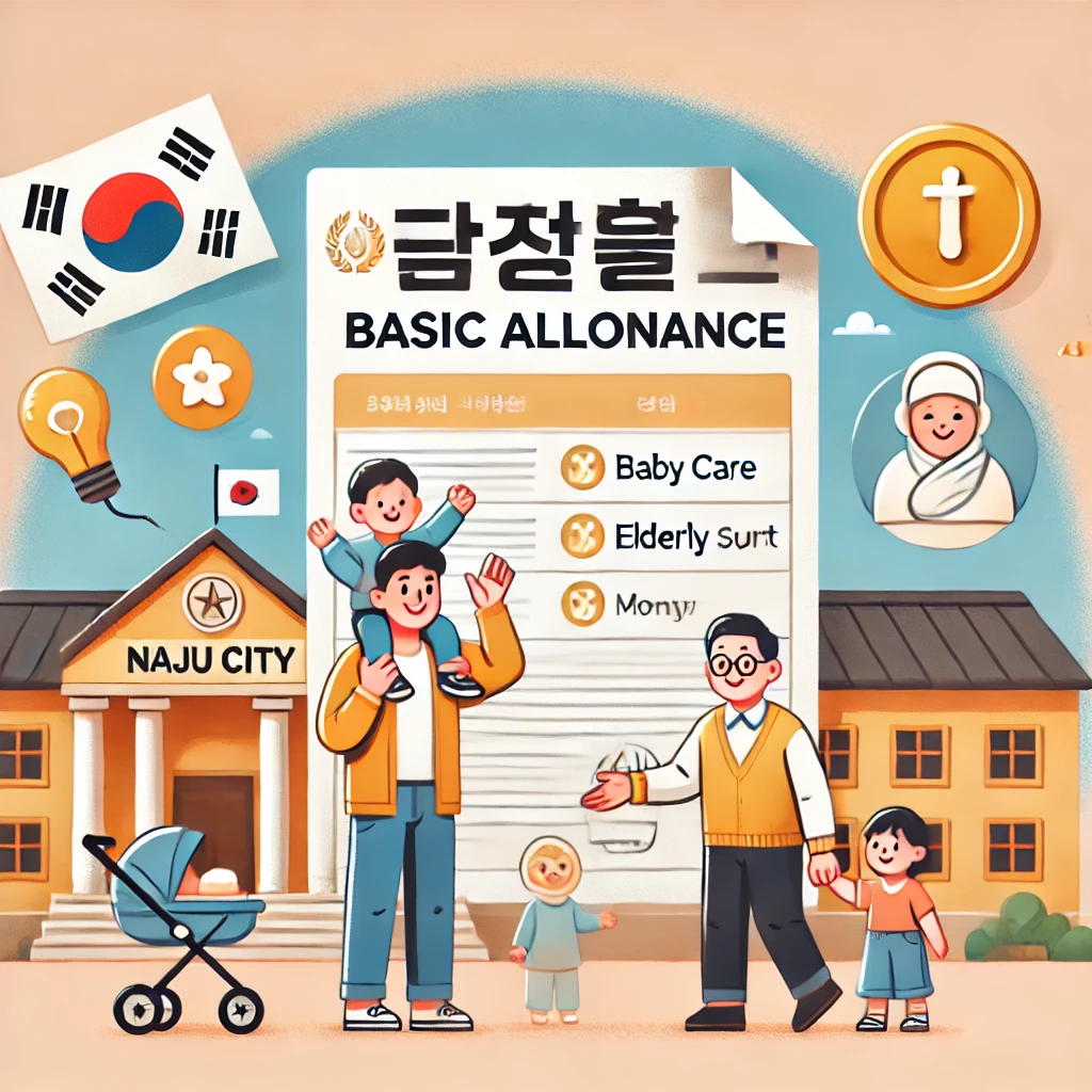 나주시 기본수당을 나타내는 AI 이미지