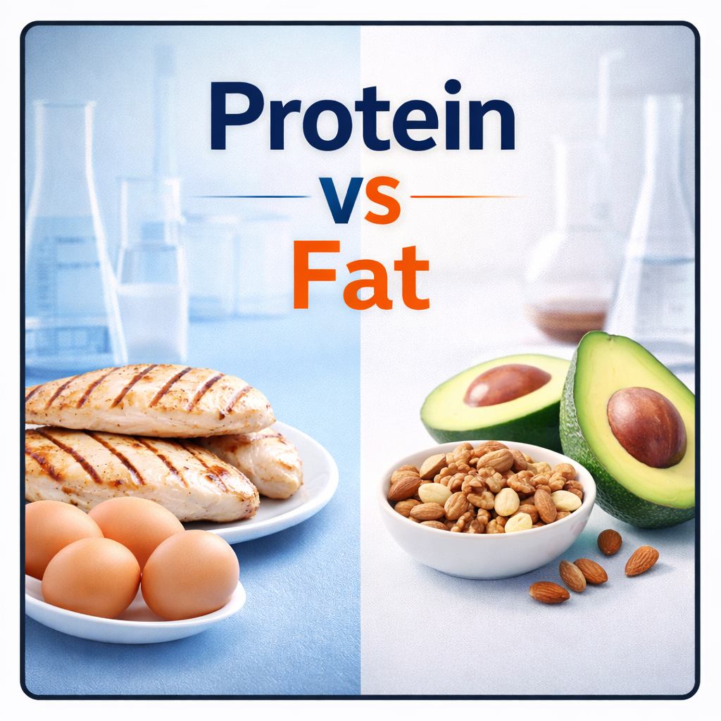 단백질과 지방 섭취 비율이 체형에 미치는 영향