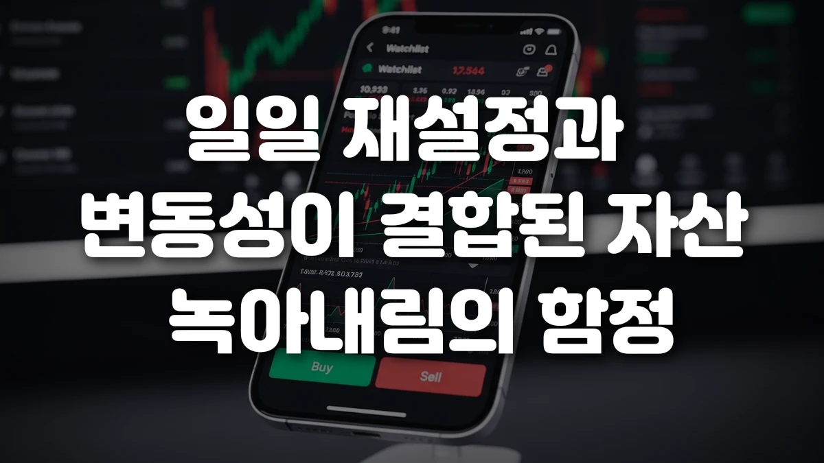 일일 재설정과 변동성이 결합된 자산 녹아내림의 함정