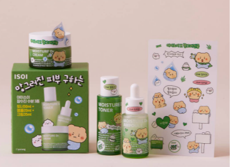 장수진 수분크림과 망곰스티커