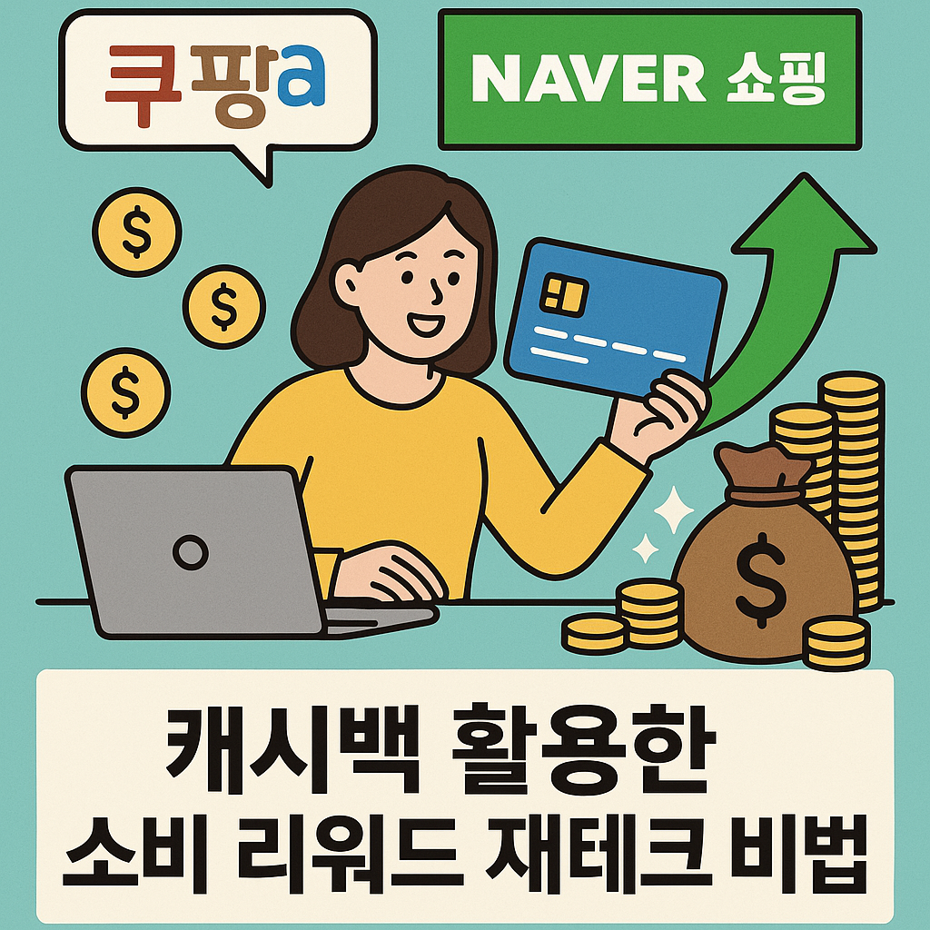 쿠팡, 네이버쇼핑 캐시백 활용한 소비 리워드 재테크 비법 이미지