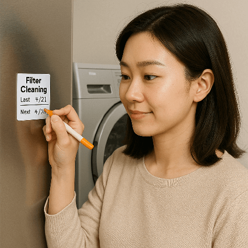 직장인 수진 씨의 건조기 필터 청소 루틴과 DIY 실천법
