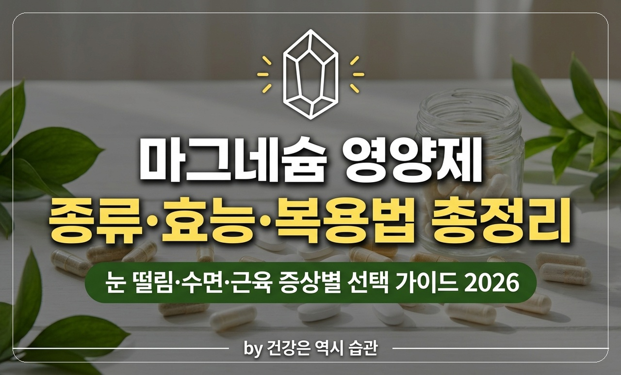 마그네슘 영양제 종류 효능 복용법 썸네일