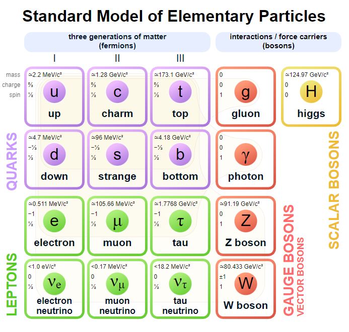 입자물리학_물리학의 표준 모형