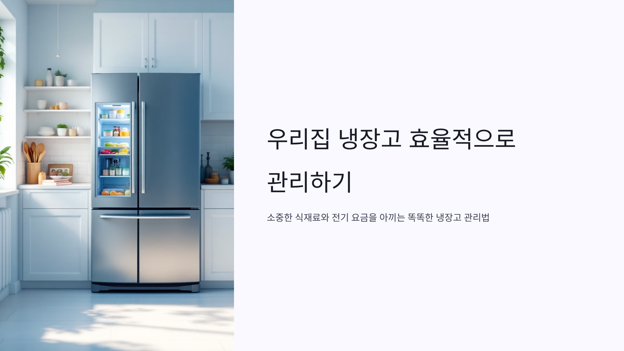 냉장고 전기세 90% 줄이는 숨은 설정