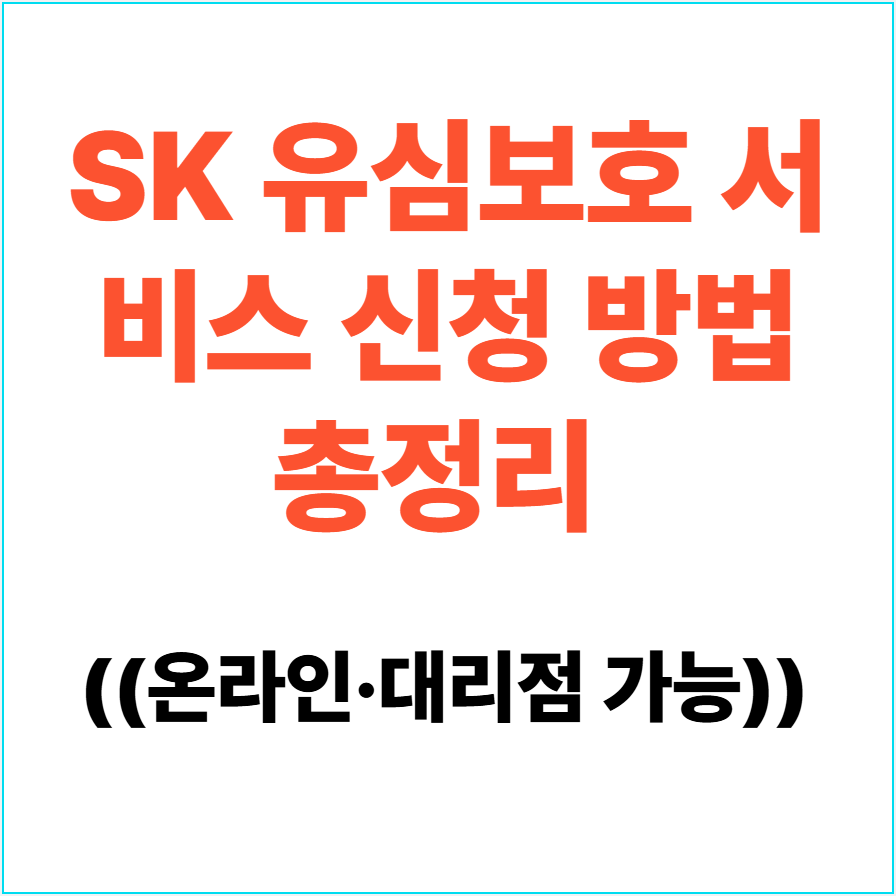 SK 유심보호 서비스 신청 방법 총정리