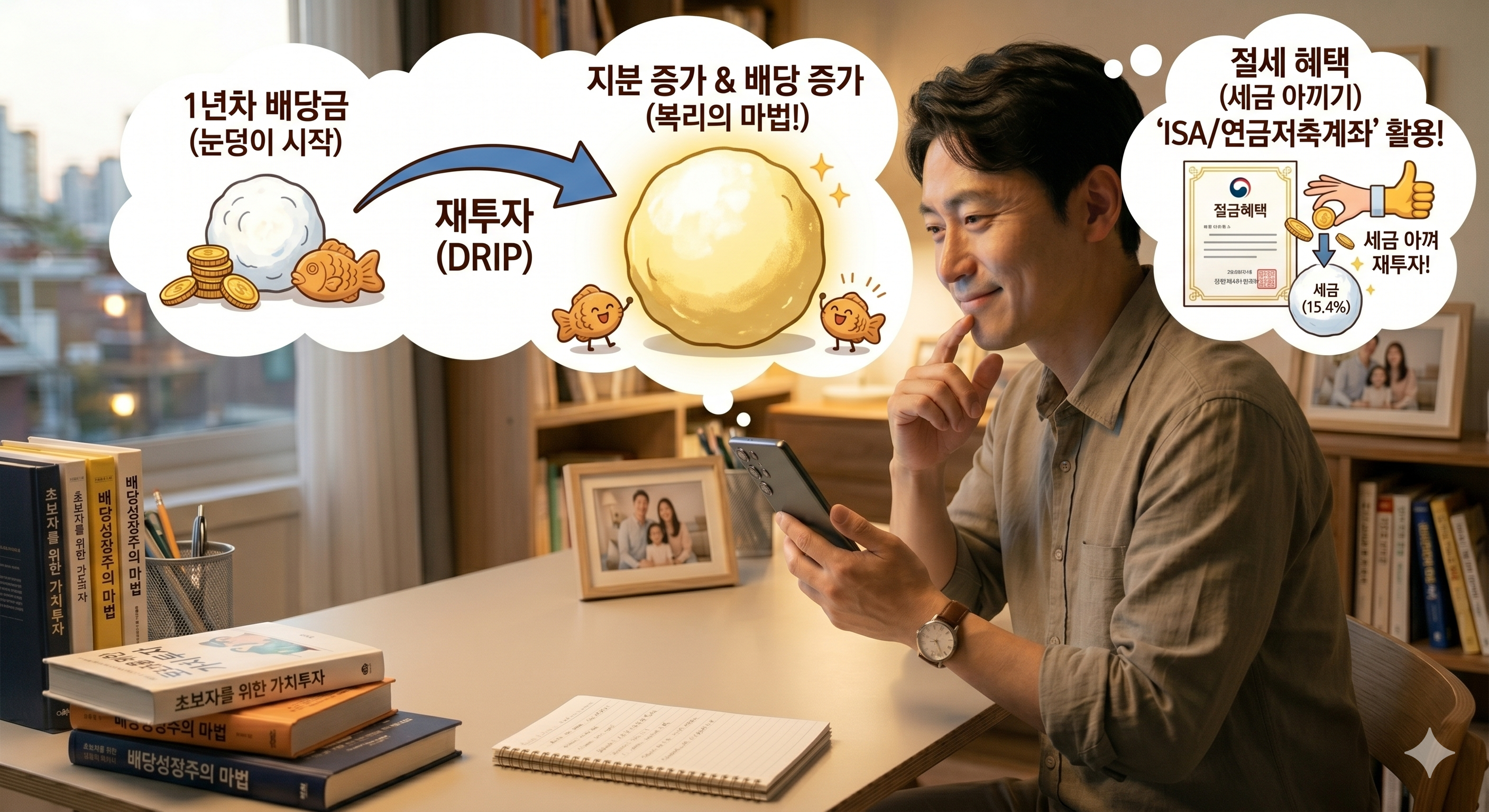 배당 투자의 핵심: '재투자'와 '절세 계좌'