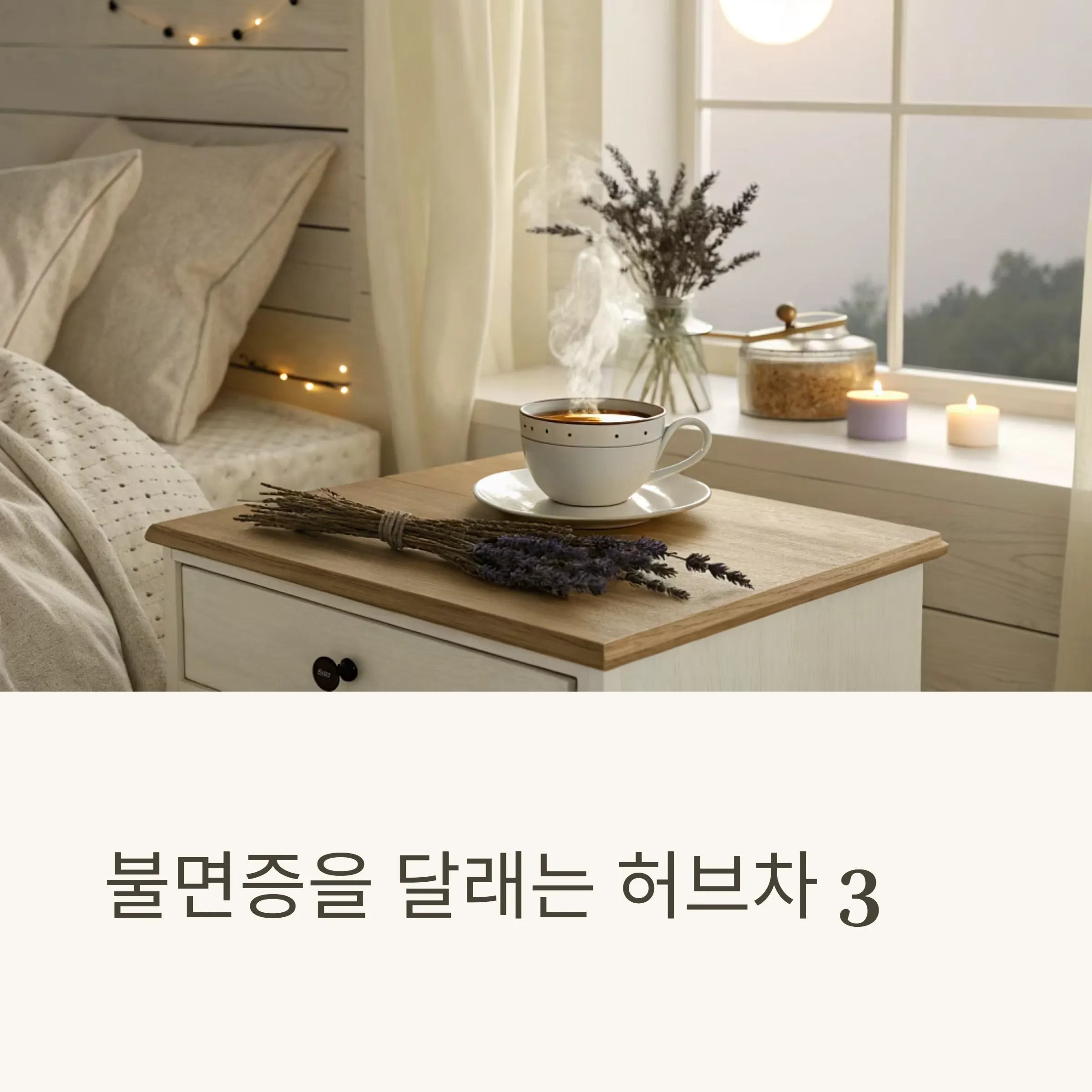 불면증을 달래는 허브차 3가지, 마음까지 따뜻해지는 밤의 루틴