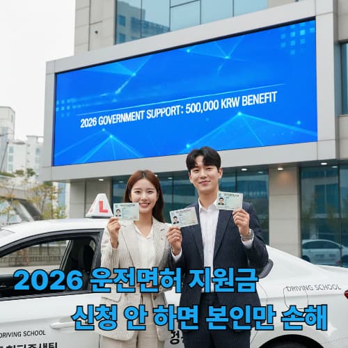 내 집 앞 면허학원 반값에 다니기: 2026 지역별 지원금 가이드