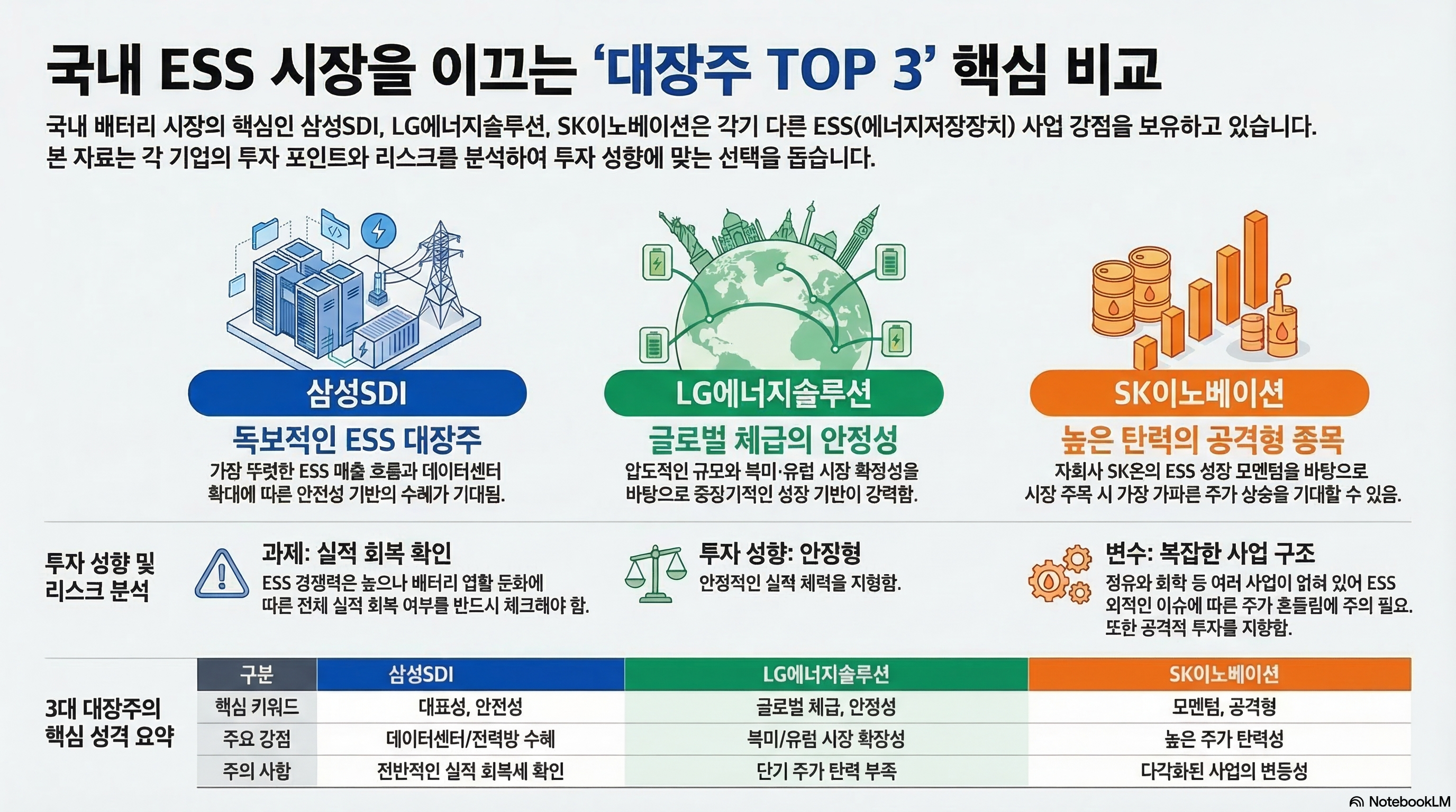 ESS 관련주, 대장주 TOP3
