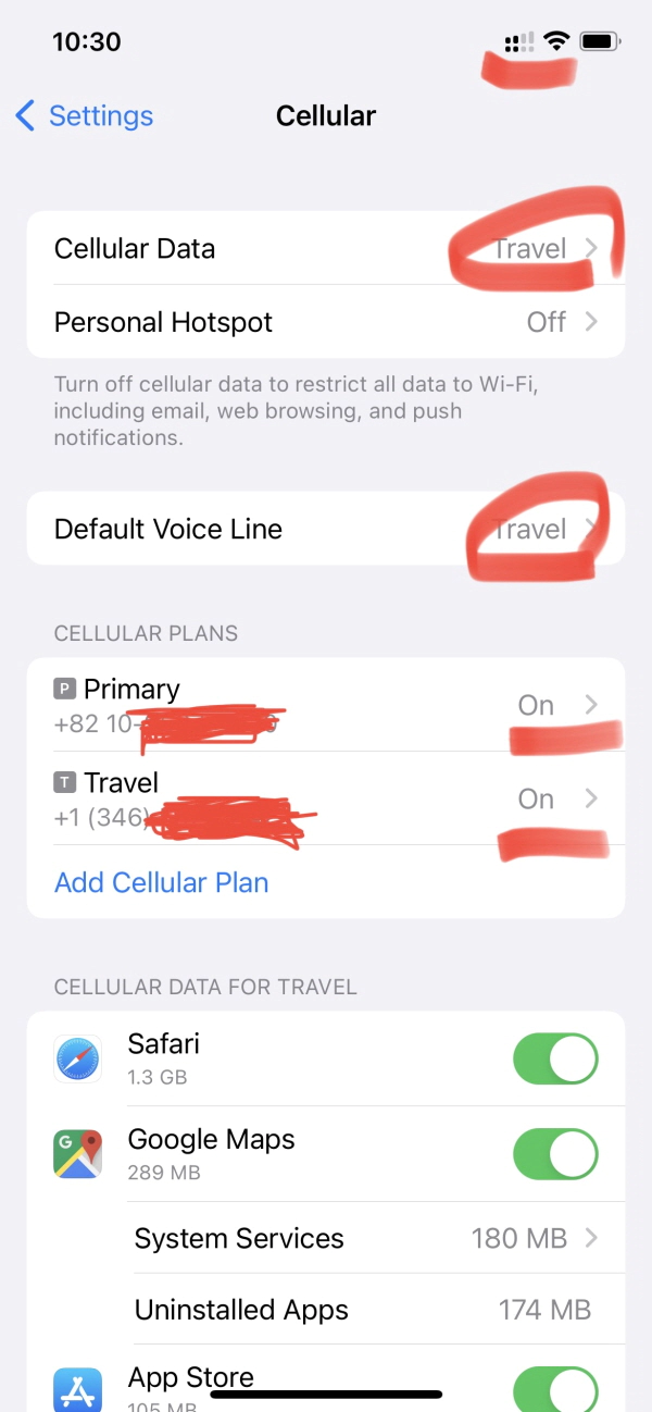 local_number_cellular_setting