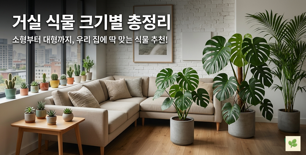 거실 식물 크기별 총정리