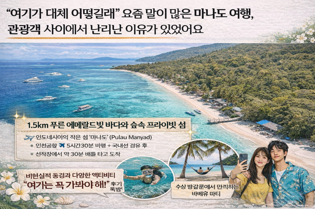 인도네시아 숨은 보석 마나도 여행 지금 난리난 진짜 이유