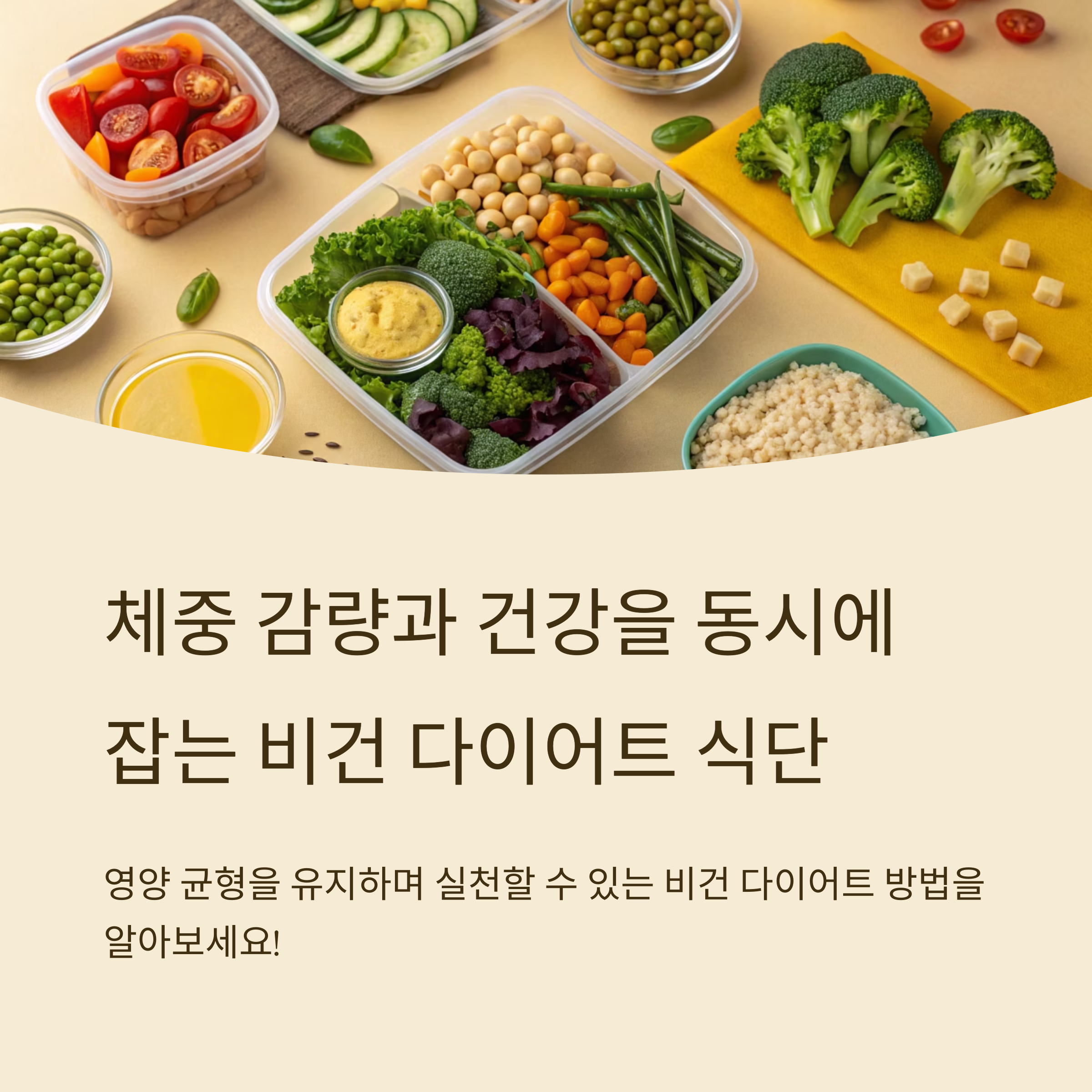 체중 감량과 건강을 동시에 잡는 비건 다이어트 식단 전략