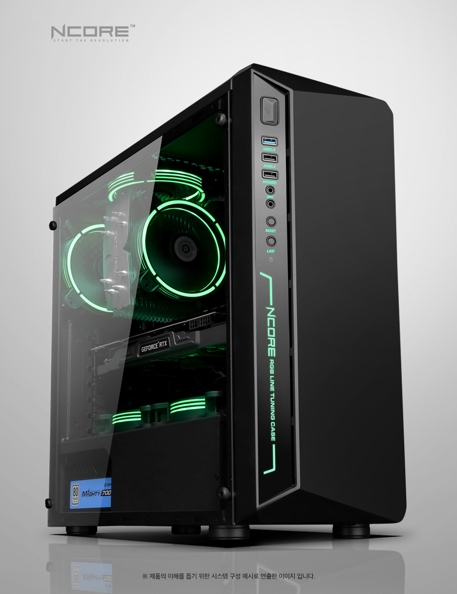 ABKO NCORE Switcher Tempered Glass RGB Layer