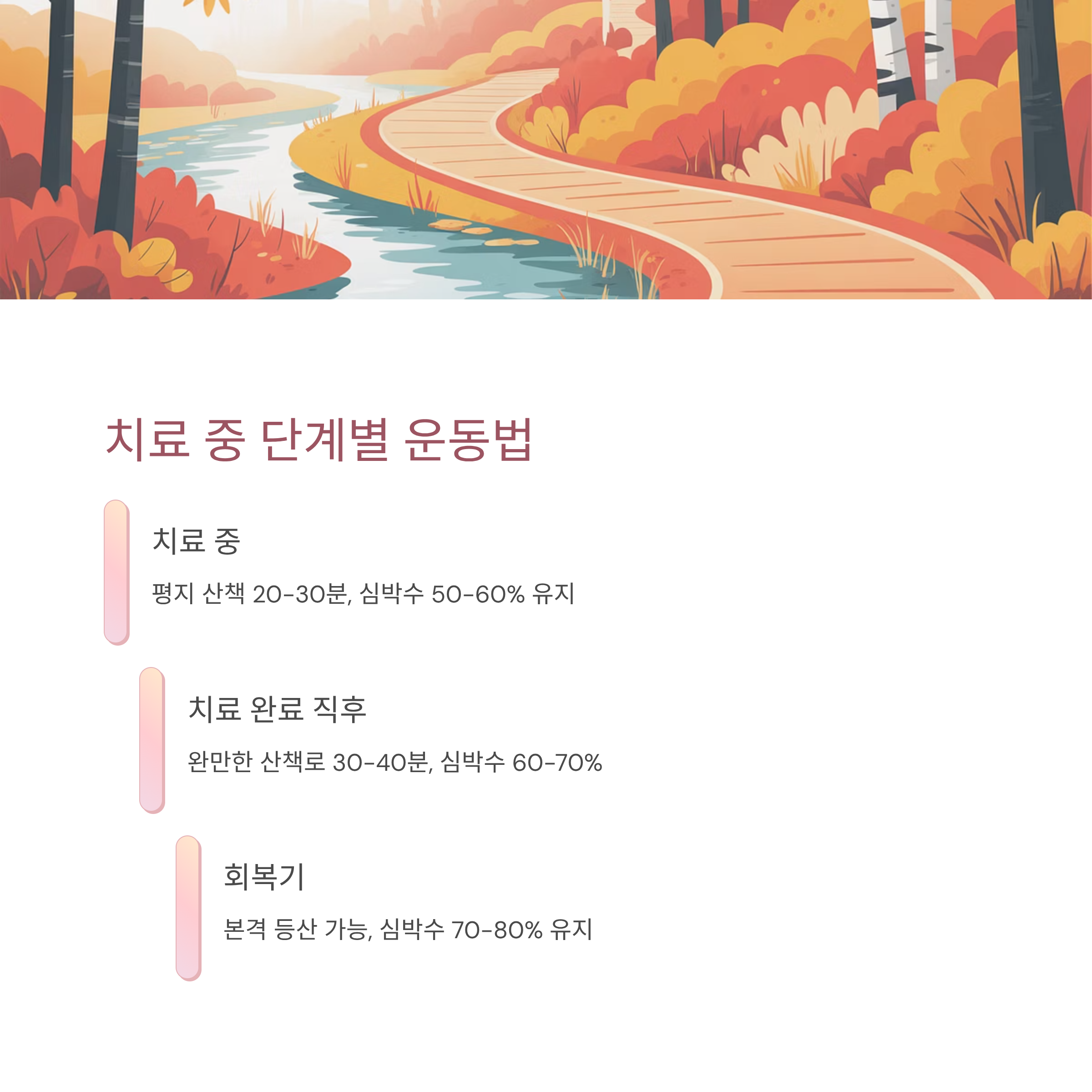 암치료 단계별 맞춤 운동 가이드라인