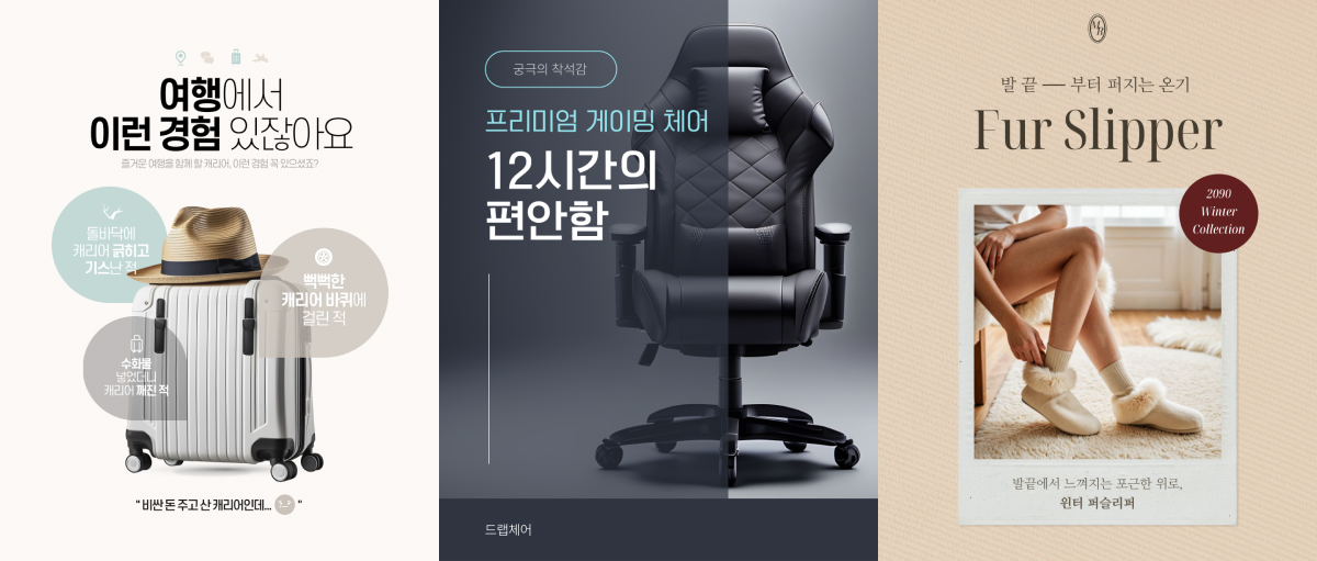 다양한 상세페이지 디자인