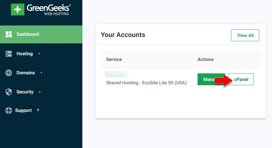 해외 웹호스팅 GreenGeeks cPanel 접속하기 data-origin-width=