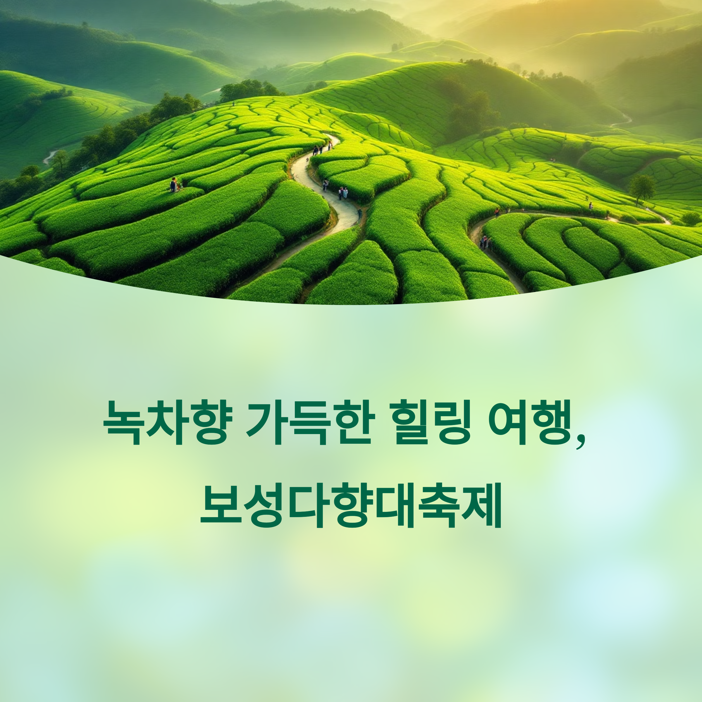 녹차향 가득한 힐링 여행, 보성다향대축제 완벽 가이드