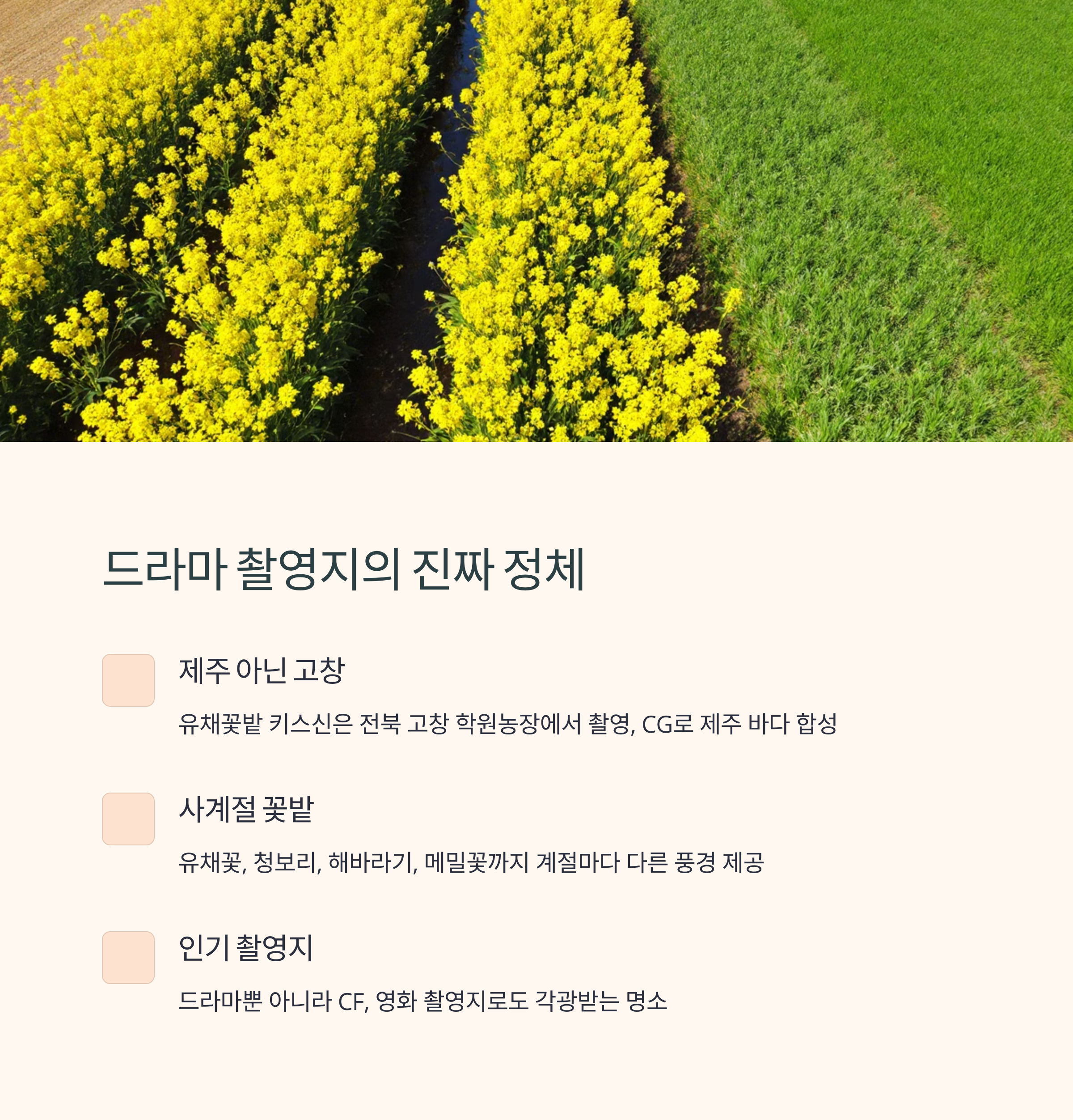 폭싹 속았수다 드라마 촬영지의 진짜 정체
