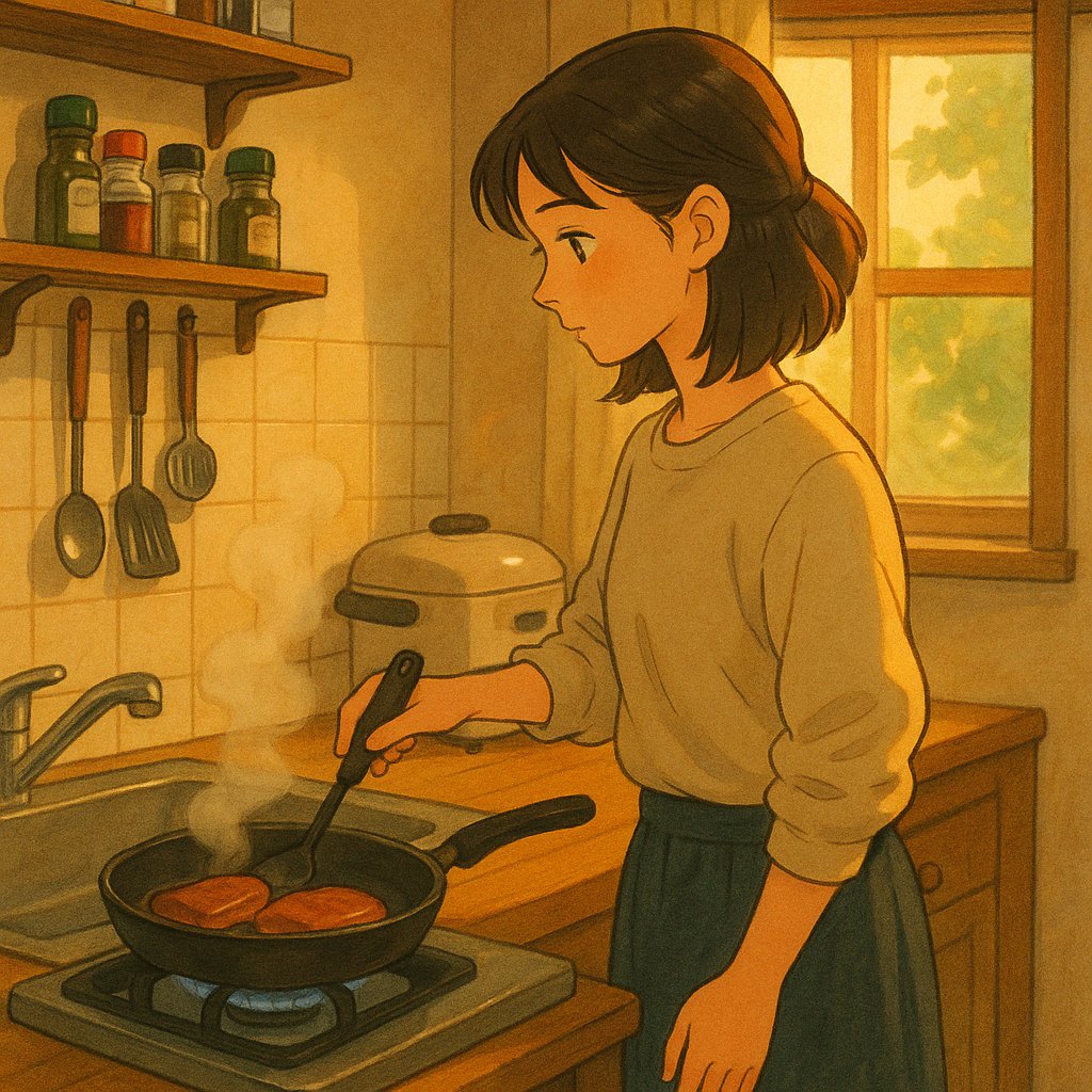 자취방에서 고기 굽기