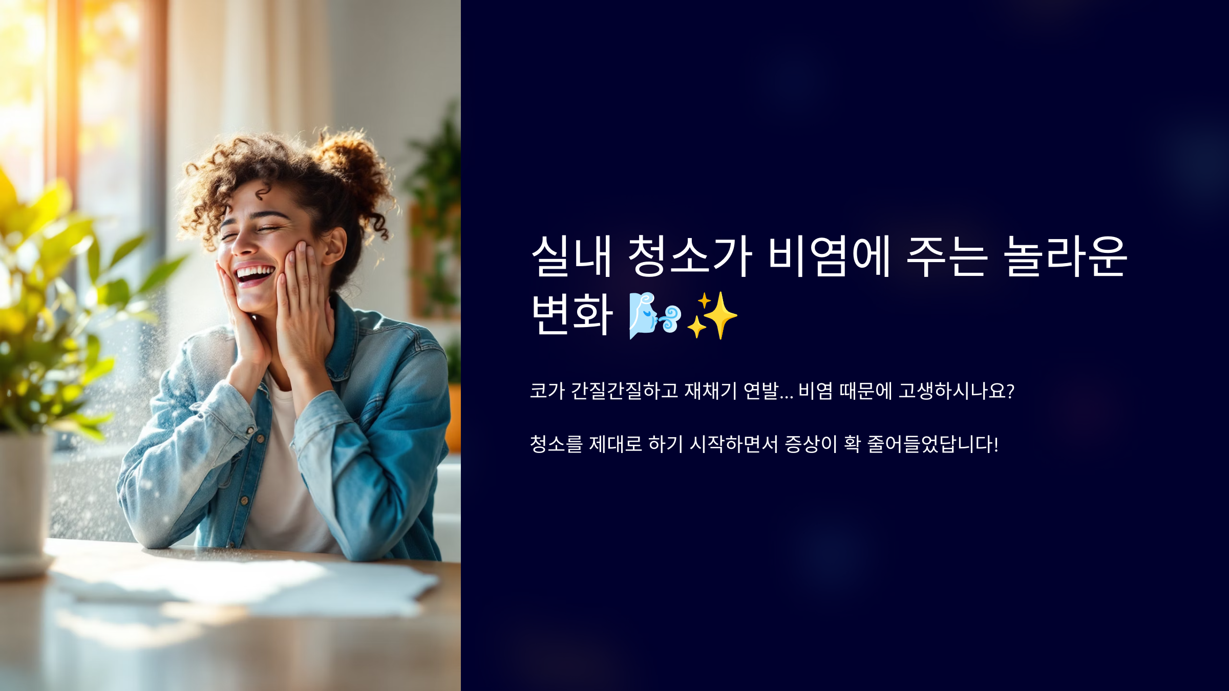 실내 청소가 비염에 주는 놀라운 변화