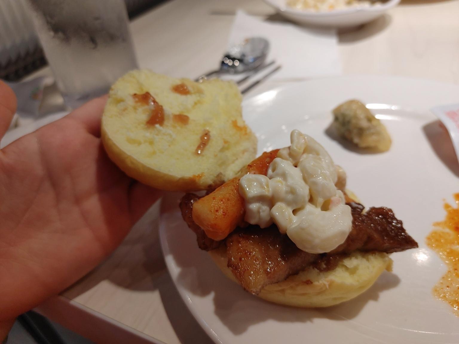 명륜진사갈비에서 미니 햄버거 만들어먹기