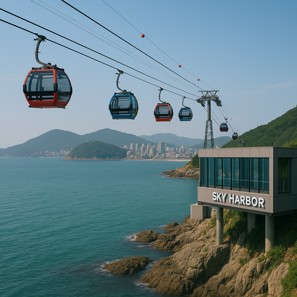 부산 송도 케이블카 스카이버 전망대 사진