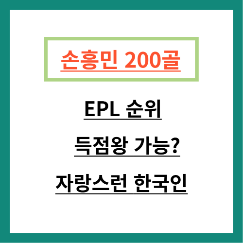 손흥민 200골 눈앞