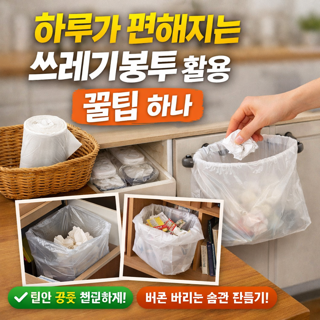 하루가 편해지는 쓰레기봉투 활용 꿀팁 하나
