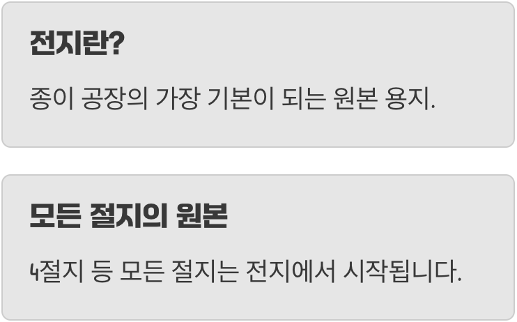 모든 종이의 엄마, ‘전지’