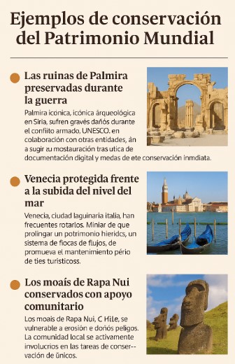 팔미라, 베네치아, 라파누이 등 세계문화유산 보존 사례
