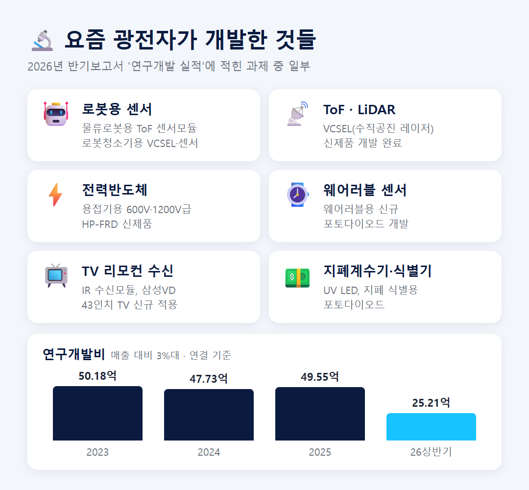 광전자 연구개발 로봇 센서 VCSEL 전력반도체 연구개발비